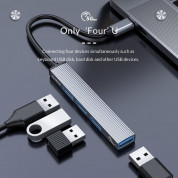 Orico USB-C 4-port Hub (AH-13-GY-BP) - 4-портов USB-C хъб за компютри и лаптопи с USB-C порт (тъмносив)  11