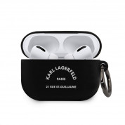 Karl Lagerfeld Airpods Pro Rue St Guillaume Silicone Case for Apple Airpods Pro (black)