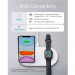 Anker PowerWave Sense 2in1 Stand With Apple Watch Cable Holder - двойна поставка (пад) с технология за безжично зареждане за Qi съвместими устройства и Apple Watch (бял) 3