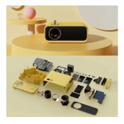 Xiaomi WANBO X1 Mini LED Projector - мултимедиен LCD проектор с HDMI, USB-A и 3.5 мм аудио входове и дистанционно (жълт) 4