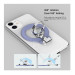 Nillkin SnapGrip Adhesive Ring Holder - универсален магнитен пръстен против изпускане, с поставка за iPhone без MagSafe други смартфони (черен) 3