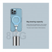 Nillkin SnapGrip Magnetic Ring Holder - универсален магнитен пръстен против изпускане, с поставка, съвместим с MagSafe за iPhone и други смартфони (черен) 5