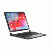 Brydge Pro Aluminium Bluetooth Keyboard QWERTZ - безжична алуминиева клавиатура и поставка за iPad Pro 11 M1 (2021), iPad Pro 11 (2020), iPad Pro 11 (2018) (тъмносив) 2