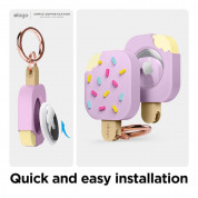 Elago AirTag Ice Cream Case - силиконов ключодържател за Apple AirTag (розов) 1