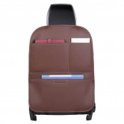 Multifunctional Car Seat Organizer - сгъваем органайзер за седелаката на автомобил (кафяв)