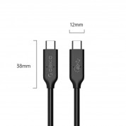 Orico USB4 USB-C to USB-C Cable, 8K, 100W, 40Gbps - здрав USB4 кабел за устройства с USB-C порт (30 см) (черен) 3
