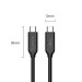Orico USB4 USB-C to USB-C Cable, 8K, 100W, 40Gbps - здрав USB4 кабел за устройства с USB-C порт (30 см) (черен) 4