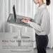 Orico Laptop Desk (LRZ-64-GY) - ергономична поставка за MacBook или лаптоп, таблет и телефон (сив) 12