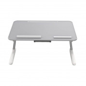 Orico Laptop Desk - ерногномична поставка за MacBook или лаптоп, таблет и телефон (сив) 4