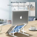 Orico Portable ABS Folding Laptop Stand (PFB-A24-WH) - преносима сгъваема поставка за MacBook и лаптопи до 16 инча (бял) 12