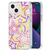 CaseMate Tough Print Case for iPhone 13 mini, iPhone 12 mini (neon stars) 4
