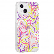 CaseMate Tough Print Case for iPhone 13 mini, iPhone 12 mini (neon stars) 1