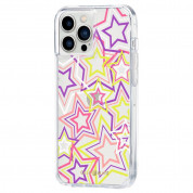 CaseMate Tough Print Case for iPhone 13 Pro Max, iPhone 12 Pro Max (neon stars) 2