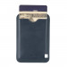 CaseMate MagSafe Card Holder - кожен портфейл (джоб) за прикрепяне към iPhone с MagSafe (тъмносин) 3