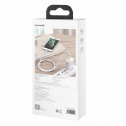 Baseus Cafule Metal Series USB Lightning Cable (CALJK-B02) - Lightning USB кабел за Apple устройства с Lightning порт (200 см) (бял-сребрист) 9
