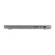 CaseMate Hardshell Case - предпазен поликарбонатов кейс и силиконов протектор на клавиатурата за MacBook Pro 14 M1 (2021) (прозрачен- мат) 2