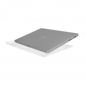 CaseMate Hardshell Case - предпазен поликарбонатов кейс и силиконов протектор на клавиатурата за MacBook Pro 14 M1 (2021) (прозрачен- мат) 3