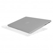 CaseMate Hardshell Case - предпазен поликарбонатов кейс и силиконов протектор на клавиатурата за MacBook Pro 16 M1 (2021) (прозрачен- мат) 3