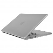 CaseMate Hardshell Case - предпазен поликарбонатов кейс и силиконов протектор на клавиатурата за MacBook Pro 16 M1 (2021) (прозрачен- мат)