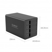 Orico USB 3.0 Hard Drive Enclosure 4 x 3.5 SATA HDD RAID (black) 6
