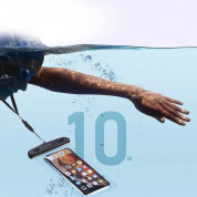 Ugreen Universal Waterproof Case With Fingerprint Sensor IPX8 - универсален водоустойчив калъф за смартфони до 6.5 инча (черен-прозрачен) 2