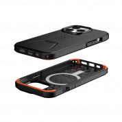 Urban Armor Gear Civilian MagSafe Case - удароустойчив хибриден кейс с вграден магнитен конектор (MagSafe) за iPhone 13 Pro (черен) 4