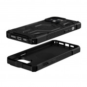 Urban Armor Gear Monarch Pro MagSafe Case - удароустойчив хибриден кейс с MagSafe за iPhone 13 Pro (черен-карбон) 4