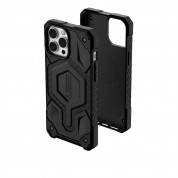 Urban Armor Gear Monarch Pro MagSafe Case - удароустойчив хибриден кейс с MagSafe за iPhone 13 Pro (черен-карбон) 5