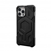 Urban Armor Gear Monarch Pro MagSafe Case - удароустойчив хибриден кейс с MagSafe за iPhone 13 Pro (черен-карбон) 6