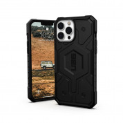 Urban Armor Gear Pathfinder MagSafe Case - удароустойчив хибриден кейс с вграден магнитен конектор (MagSafe) за iPhone 13 Pro (черен)