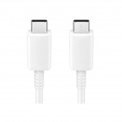 Samsung USB-C to USB-C Cable 100W (5A) EP-DN975WE - кабел за устройства с USB-C порт (100 см) (бял) (bulk) 1