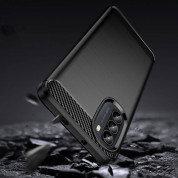 Tech-Protect Carbon Flexible TPU Case - тънък силиконов (TPU) калъф за Motorola Moto G52, Moto G82 (черен) 2