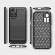 Tech-Protect Carbon Flexible TPU Case  - тънък силиконов (TPU) калъф за Xiaomi Redmi Note 11S 5G, Xiaomi Poco M4 Pro 5G (черен) 4
