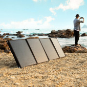 Choetech Foldable Photovoltaic Solar Panel Quick Charge PD 120W - сгъваем соларен панел зареждащ директно вашето устройство от слънцето с DC порт, двва 2xUSB-A и USB-C портове (черен) 10
