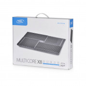 DeepCool X8 Notebook Cooler - охлаждаща ергономична поставка с 4 вентилаторa за Mac и преносими компютри (черен) 10