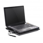 DeepCool X8 Notebook Cooler - охлаждаща ергономична поставка с 4 вентилаторa за Mac и преносими компютри (черен) 4