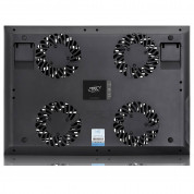 DeepCool X8 Notebook Cooler - охлаждаща ергономична поставка с 4 вентилаторa за Mac и преносими компютри (черен) 7
