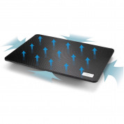 DeepCool N1 Laptop Cooler Pad 18 cm Fan - охлаждаща ергономична поставка за Mac и преносими компютри (черен) 1