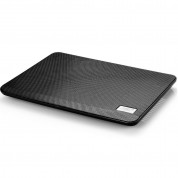 DeepCool N17 Laptop Cooler Pad 14 cm Fan - охлаждаща ергономична поставка за Mac и преносими компютри (черен)