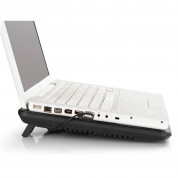 DeepCool N17 Laptop Cooler Pad 14 cm Fan - охлаждаща ергономична поставка за Mac и преносими компютри (черен) 3