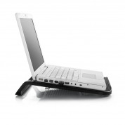 DeepCool N200 Laptop Cooler Pad 12 cm Fan - охлаждаща ергономична поставка за Mac и преносими компютри (черен) 2