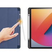 DUX DUCIS Domo Tablet Case - полиуретанов кейс с поставка и отделение за Apple Pencil 2 за iPad Pro 12.9 M1 (2021) (син) 2