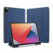 DUX DUCIS Domo Tablet Case - полиуретанов кейс с поставка и отделение за Apple Pencil 2 за iPad Pro 12.9 M1 (2021) (син) 1
