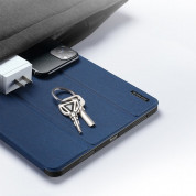 DUX DUCIS Domo Tablet Case - полиуретанов кейс с поставка и отделение за Apple Pencil 2 за iPad Pro 12.9 M1 (2021) (син) 4
