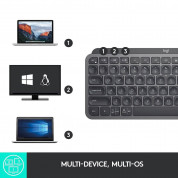 Logitech MX Keys Mini Wireless Illuminated US Keyboard - безжична клавиатура с подсветка за Mac (тъмносив) 7