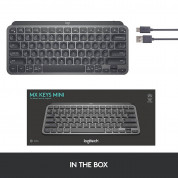 Logitech MX Keys Mini Wireless Illuminated US Keyboard - безжична клавиатура с подсветка за Mac (тъмносив) 10
