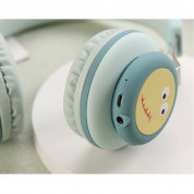 Gjby CA-030 Dinosaur BT Wireless On-Ear Headphones - безжични блутут слушалки, подходящи за деца (светлосин) 2
