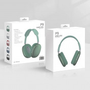 Gjby P9 BT Wireless Over-Ear Headphones - безжични блутут слушалки с микрофон за мобилни устройства (зелен) 1
