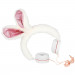 Gjby Plush Rabbit Kids On-Ear Headphones - слушалки подходящи за деца за мобилни устройства (бял) 1