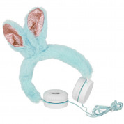 Gjby Plush Rabbit Kids On-Ear Headphones (blue)